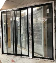 1461PP Porte patio Hybride 9 Noire 107 3/16×95 1/2 ouv. Droite