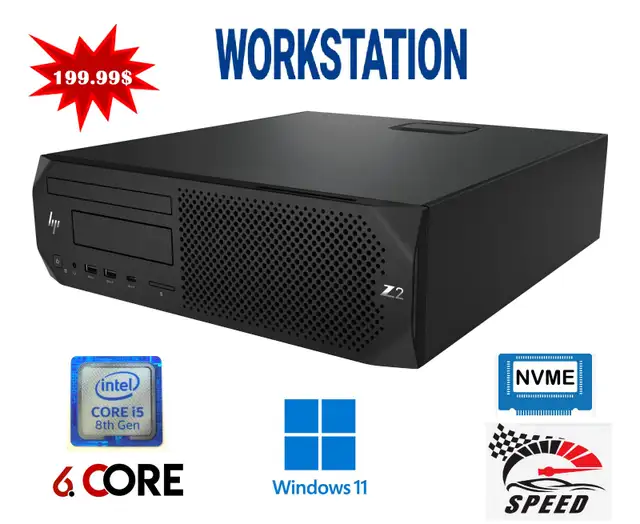 WORKSTATION HP Z2 G4,i5 8GÉN,8GB,256GB,WINDOWS 11 PRO