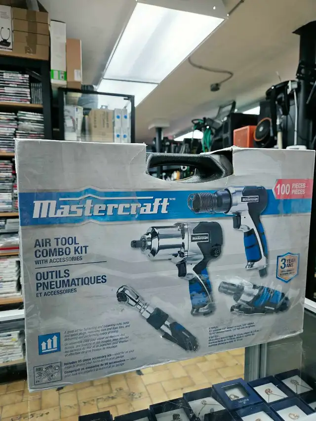 Ensemble d'outils pneumatiques Mastercraft 100 pièces