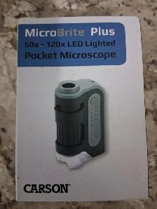 Carson MicroBrite Plus 60x–120x Pocket Microscope - Photo 2