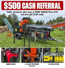 RM 500 Plus Eco Firewood Processor