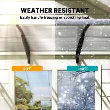 Awning Door Canopy, 120' x 40', Polycarbonate Front Door Outdoor - Photo 6