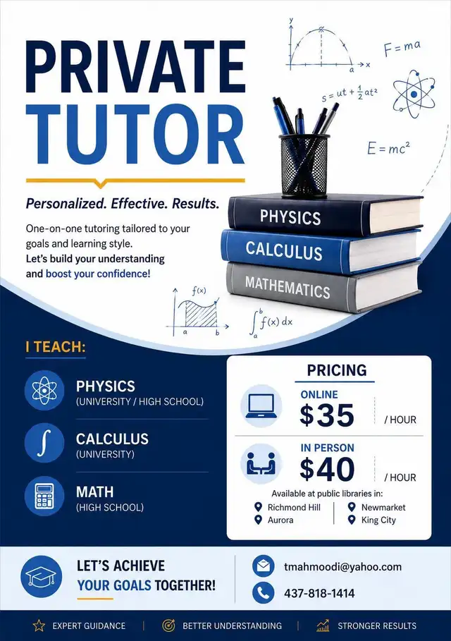 Physics & Math Tutoring – High School & University | PhD Tutor