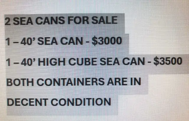 40' sea cans