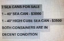 40' sea cans