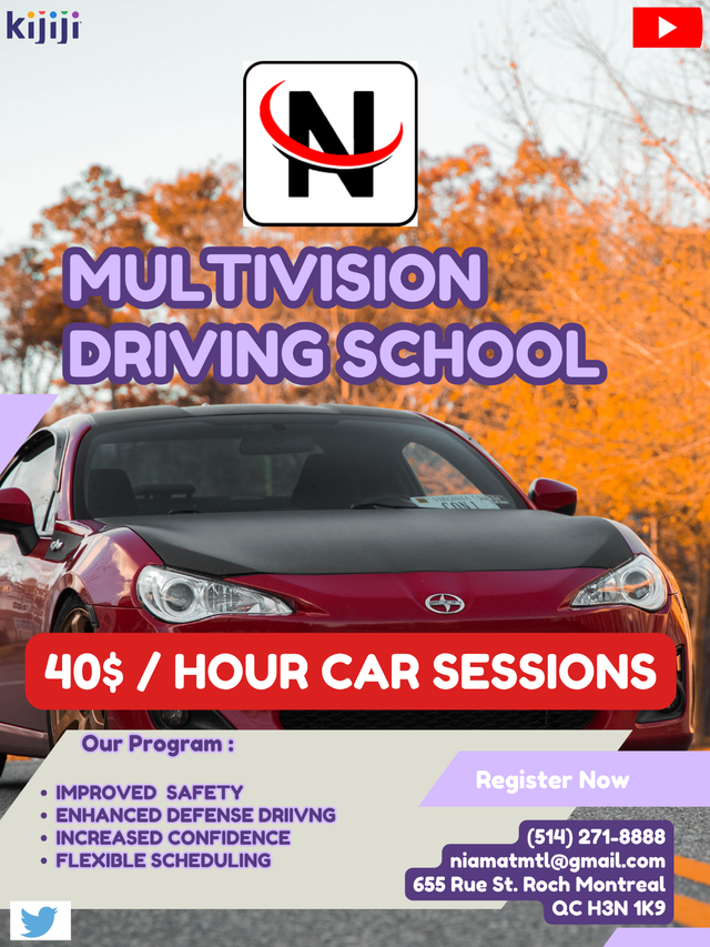 PRIVATE DRIVING LESSONS WITH SAAQ APPROVED DRIVING SCHOOL