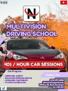 PRIVATE DRIVING LESSONS WITH SAAQ APPROVED DRIVING SCHOOL