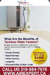 WATER HEATER WATER HEATER TANKLESS WATER HEATER INSTALLED