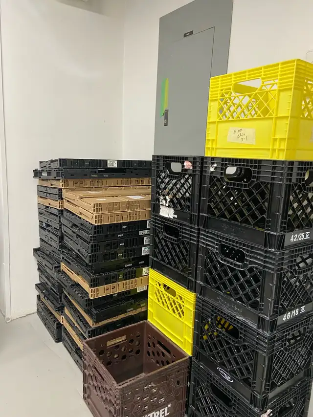 commercial foldable crates -standard milk crate