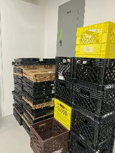 commercial foldable crates -standard milk crate