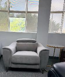 CURVEDARM LIVING ROOM ARM CHAIR WITH ADJUSTABLE HEAD REST .. - Photo 3