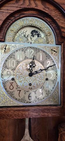 Sligh Curio Cabinet Lighted Grandfather Clock - Photo 2