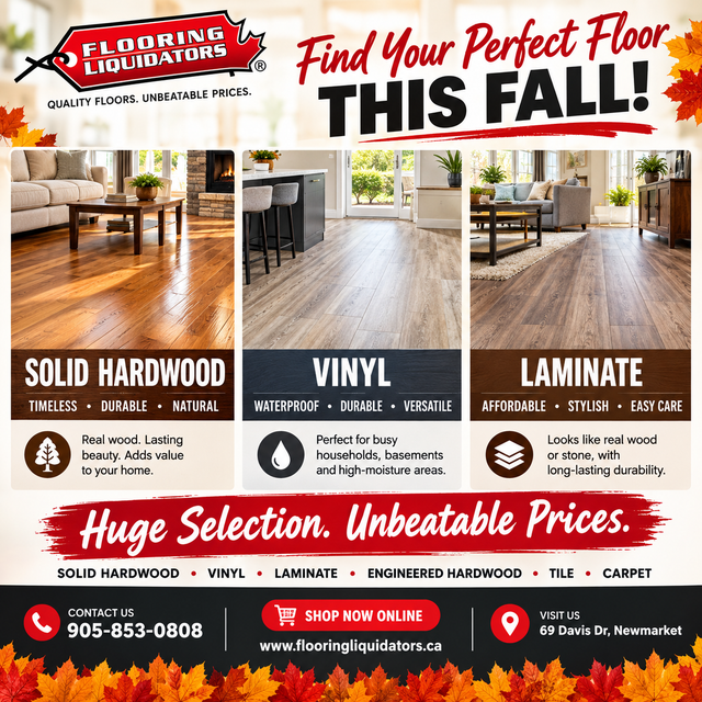 NEW SEASON. NEW FLOORS. NEW LOOK!