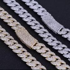13MM Fully Iced Out 5A CZ Cuban Link Chains - Photo 6