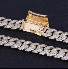 13MM Fully Iced Out 5A CZ Cuban Link Chains - Photo 8
