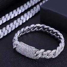 13MM Fully Iced Out 5A CZ Cuban Link Chains - Photo 9