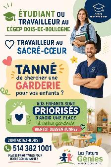 place garderie disponible