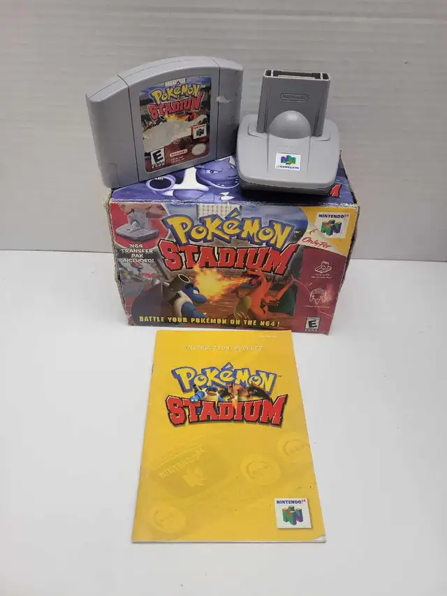 N64 Pokemon Stadium Boxed w/transfer pak
