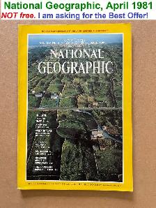 National Geographic Magazines from 1981, 1982, 1983 and 1984