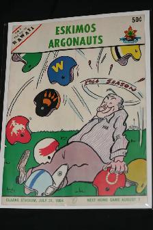 1964 EDMONTON ESKIMO GAME PROGRAMS VERY GOOD CONDITION - Photo 2