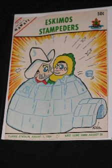 1964 EDMONTON ESKIMO GAME PROGRAMS VERY GOOD CONDITION - Photo 3