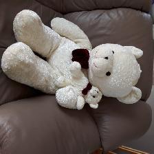 OURSON GÉANT NEUF SUPER-DOUZ 36'LONG AVEC BÉBÉ DANS BRAS: $25.00 - Photo 2