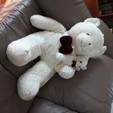 OURSON GÉANT NEUF SUPER-DOUZ 36'LONG AVEC BÉBÉ DANS BRAS: $25.00 - Photo 3