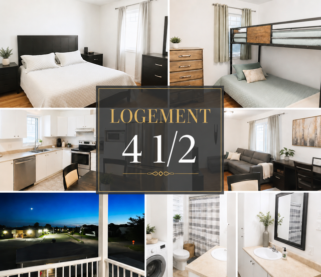 Logement à louer 4 1/2 secteur recherché