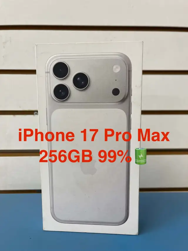 iPhone 17 Pro Max Silver 256GB 99% Battery Health
