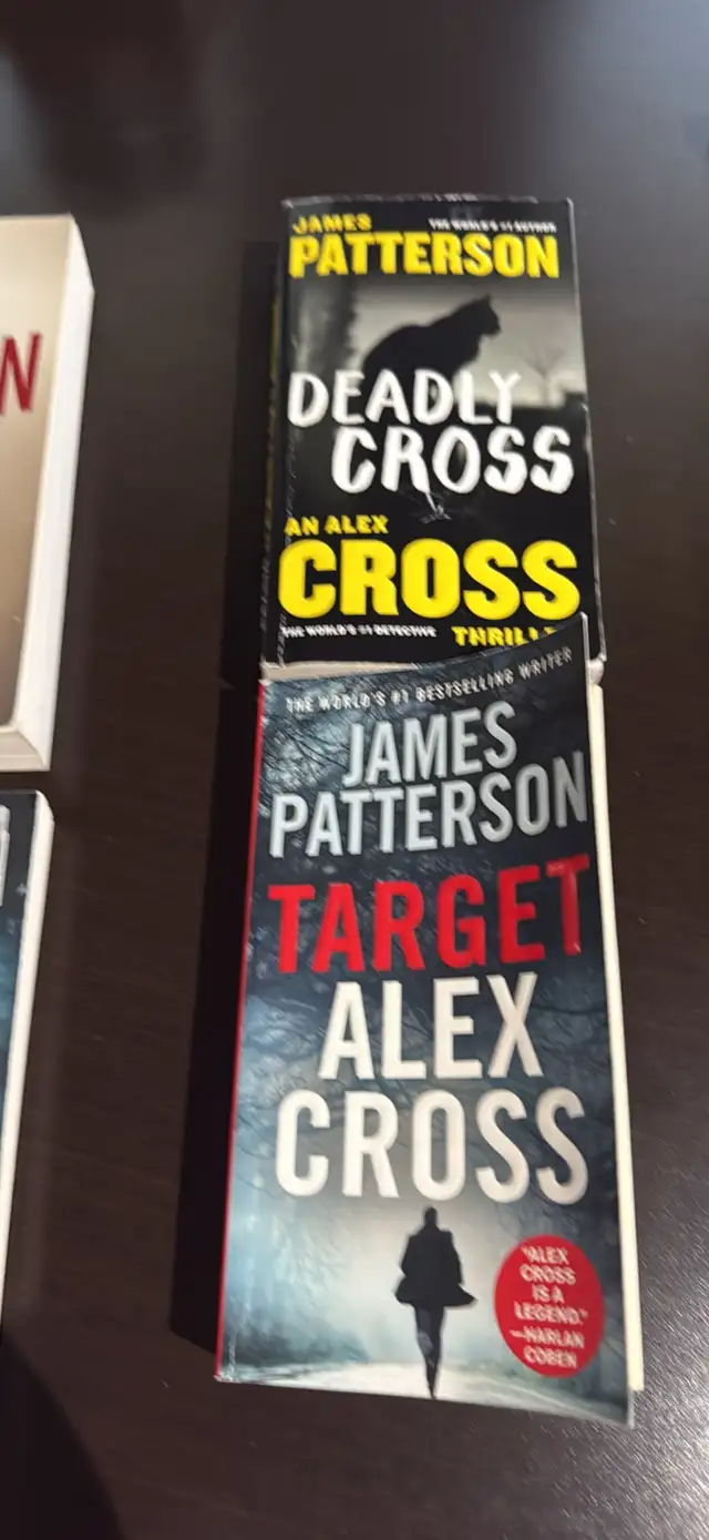 6 James Patterson soft cover Books