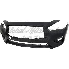 Infiniti Q50 Sedan 2018-2020 Bumper Front Primed Without Sensor - Photo 2