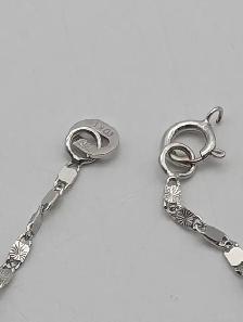 (B9412) Necklace w/Pendant White Gold 10K 4.3 grams 17' - Photo 7