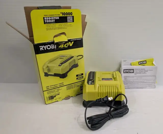 (B8742) Ryobi 40 Volt Rapid Charger OP406A