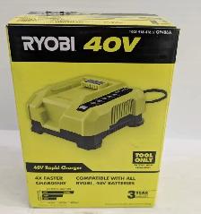 (B8742) Ryobi 40 Volt Rapid Charger OP406A - Photo 2