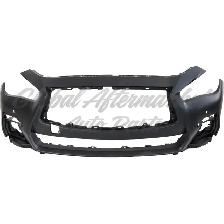 Infiniti Q50 Sedan 2018-2024 Bumper Front Primed W/Sensor/ - Photo 2