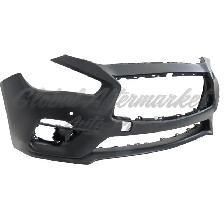 Infiniti Q50 Sedan 2018-2024 Bumper Front Primed W/Sensor For - Photo 2