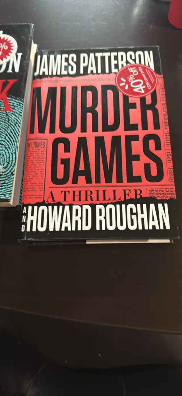 3 James Patterson Hard Cover Books