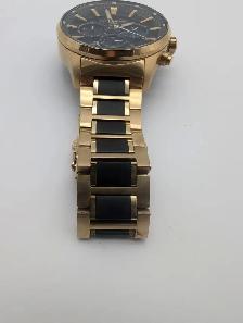 (B5431) Michael Hill Solar Chronograph Men's Watch Gold Tone... - Photo 5
