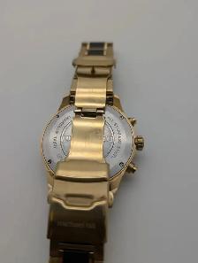 (B5431) Michael Hill Solar Chronograph Men's Watch Gold Tone... - Photo 7