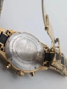 (B5431) Michael Hill Solar Chronograph Men's Watch Gold Tone... - Photo 8