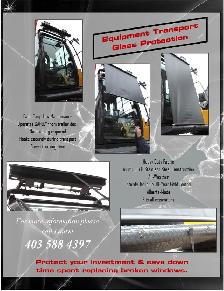 HEAVY EQUIPMENT TRANSPORTATION GLASS PROTECTION window blinds - Photo 4