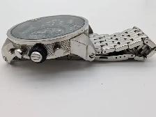 (B4850) Diesel DZ7221 Mr Daddy 4 Time Zone Watch 9.5' Steel B... - Photo 2