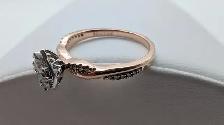 (B4848) Arthurs Rose Gold Diamond Cluster Twist Ring Size 6.2... - Photo 4