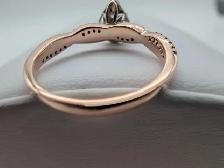 (B4848) Arthurs Rose Gold Diamond Cluster Twist Ring Size 6.2... - Photo 5