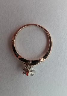 (B4848) Arthurs Rose Gold Diamond Cluster Twist Ring Size 6.2... - Photo 8