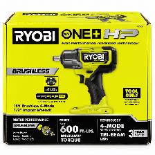 RYOBI P262 ONE  HP 18V Brushless 1/2' Impact Wrench $169