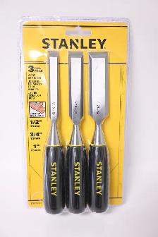 Wood Chisel set 3pc 1/2'-13mm, 3/4'-19mm, 1'-25mm Used like new