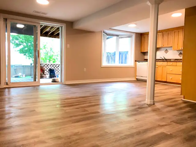 Rarely available, bright and spacious 2-bedroom walkout basement