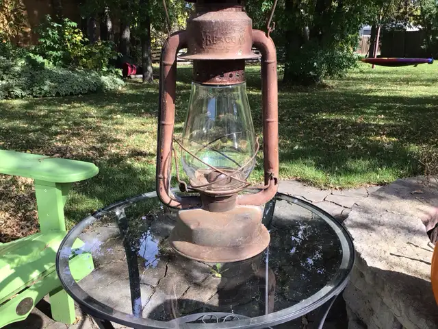 Vintage Rustic GSW Beacon barn lantern-Halloween decor