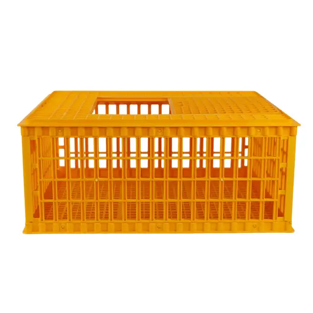 Plastic Poultry Chicken Transport Coop Crate Cage 170599